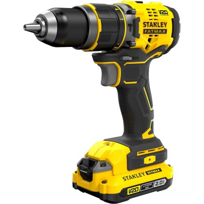 Дриль-шурупокрут акумуляторний безщітковий ударний STANLEY FATMAX SFMCD721D2K