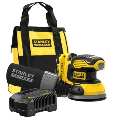 Шліфмашина ексцентрикова акумуляторна STANLEY FATMAX SFMCW220D1S