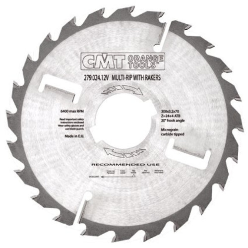 Пильный диск 250x80x3.2x20 - по дереву для многопилы, продольный рез CMT 279.020.10W