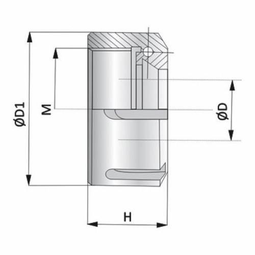Гайка подшипниковая ЧПУ станки 932GHRSS ER32 М40x1,5x26x3-20x50x