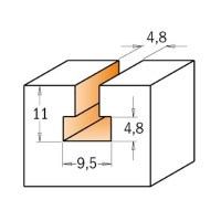 9,5x4,8x11x54x12,7 Фрезы для отверстий под замки СМТ