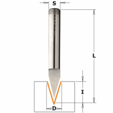 6,35x9,5x50,8x35°x6,35 Фрезы для гравировки (60°), (35°) СМТ