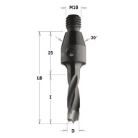343.120.11 Сверло NP винт. хвост. HW D = 12 I = 50 LB = 75 S = M10 / 30o RH