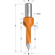 378.072.11 Сверло с зинкером P HW D = 7 I = 35 I1 = 29,5 L = 70 S = 10 RH
