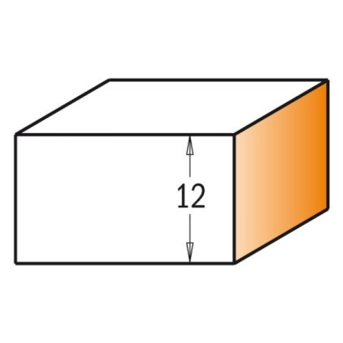 19x12x45x8 Фреза концевая прямая пазовая со сменным ножом СМТ