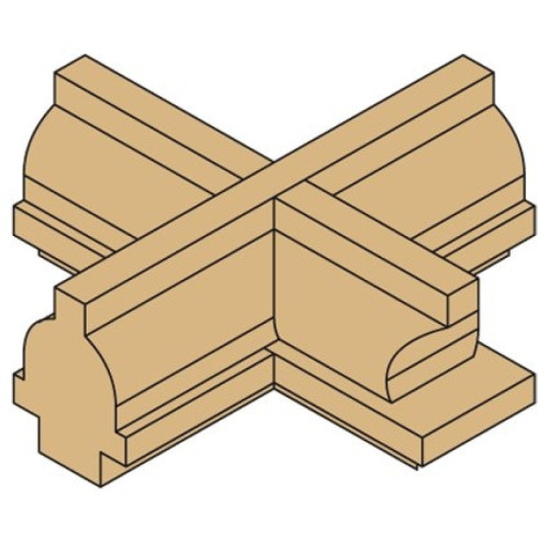 22x19x10x50,8x6,35 Фреза кромкова фігурна для палітурки СМТ 855.307.11F
