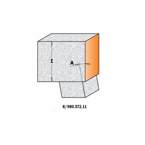 22x25.4x78x12 Фреза концевая прямая пазовая для твердых материалов типа Delrin СМТ