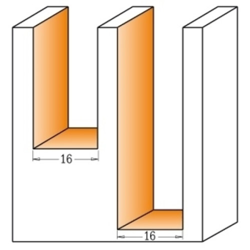 16x28.3x87x12.7 Фреза концевая прямая пазовая со сменным ножом СМТ