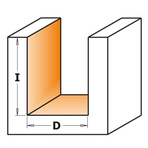 14x20x50x6.35 Фреза концевая прямая пазовая HM короткая серия СМТ