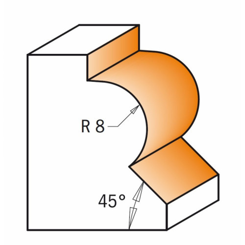 36x22x8x25x60x8 Фрезы для закругления, снятия фаски 45° СМТ