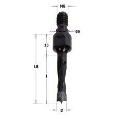 353.120.12 Сверло NP винт. хвост. HW D = 12 I = 40 LB = 55 S = M8 / 9 RH