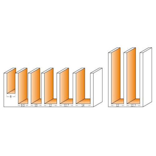 10x30x70x8 Фреза концевая пазовая со сменным ножом СМТ