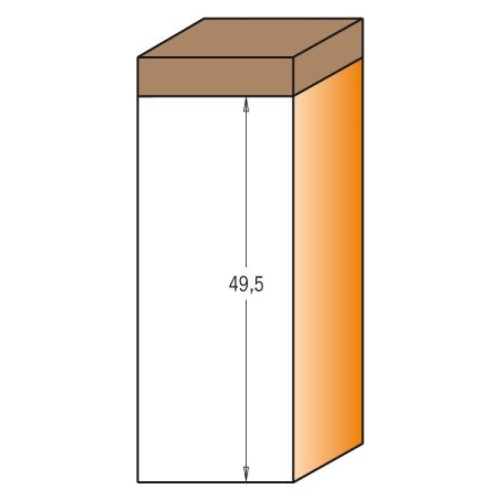 19x49.5x100x12 Фреза кінцева пряма пазова зі змінними ножами Z1 СМТ