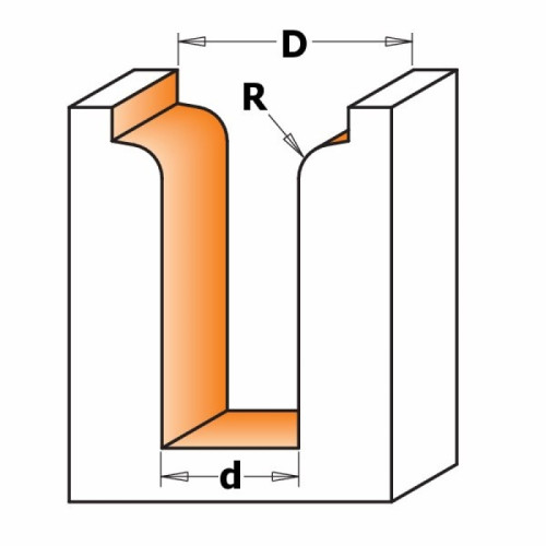 3,2x22x31,7x69,8x12,7 Фрези гравірувальні радіусні СМТ