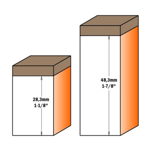 16x35x80x8 Фреза кінцева пряма пазова зі змінними ножами Z2 СМТ