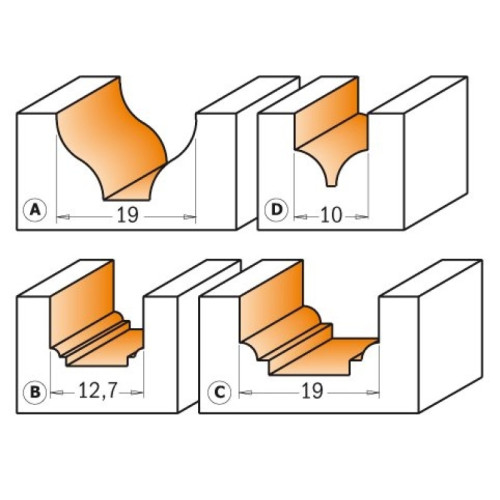 5x10x10x50x6 Фрезы для декорирования СМТ