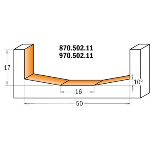 50x16x17x55.1x12.7 Фрезы для декорирования СМТ
