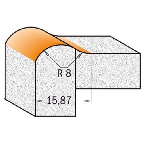 25.4x22.2x77x8x12 Фрезы для обработки камня СМТ