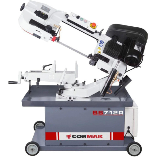 Ленточная пила по металлу (станок ленточнопильный) Cormak bs712r - 1100 вт, 230 в, напольная