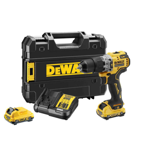 Акумуляторний дриль шуруповерт безщітковий ударний Dewalt DCD706D2