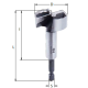 Сверлав wave cutter з шестигранником f0317e3500 35x55x80x1 / 4 шестигранний sp