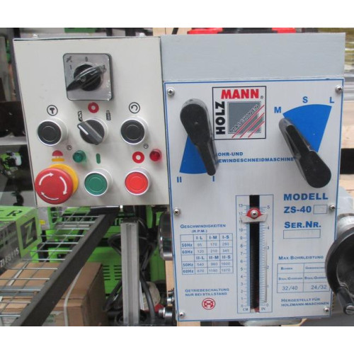 Сверлильный станок по металлу Holzmann zs40hs_400v - 1100 вт, 400 в, напольный