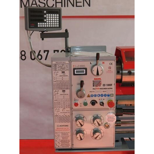 Токарный станок по металлу Holzmann ed1000fdig_400v - 2100 ▪︎ 2200 вт, 400 в
