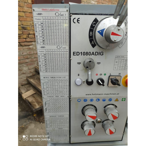 Токарний станок по металу Holzmann ed1080adig_400v - 2200 вт, 400 в