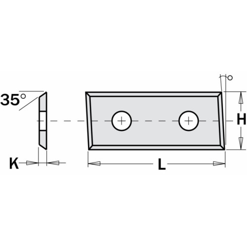 28,3x12x1,5 Сменные ножи VHM для снятия фаски и фрезерования 283127