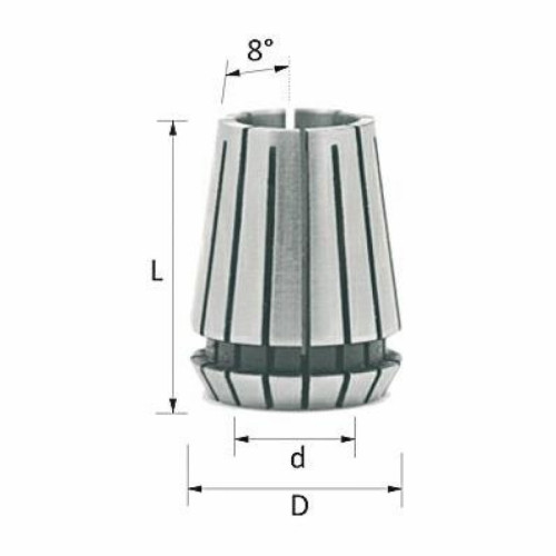 Цанги ER20 ЧПУ станки ER20D12 12x21x32