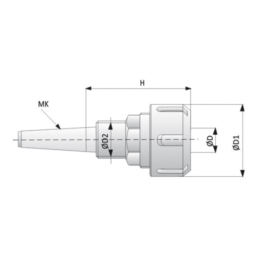 Патрон мk2 чпу верстати м02psx26 93x4-30x63xм30x1,5