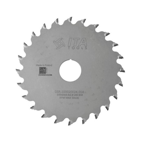 Пильний диск 100x20x2,8x24 - пазувальний по ДСП, МДФ, фанері ITA DSR.100020024.014