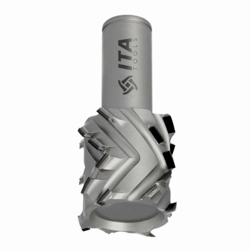 Фрезы алмазные спиральные (dia) с зубьями под углом 40° dtj.50.023.25.0sr3 50x23x80x25x55
