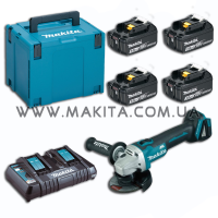 Аккумуляторная угловая шлифмашина Makita DGA504 (198830-2)
