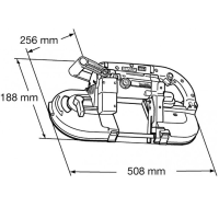 стрічкова пила по дереву Makita 2107FK - ручна, 220 в