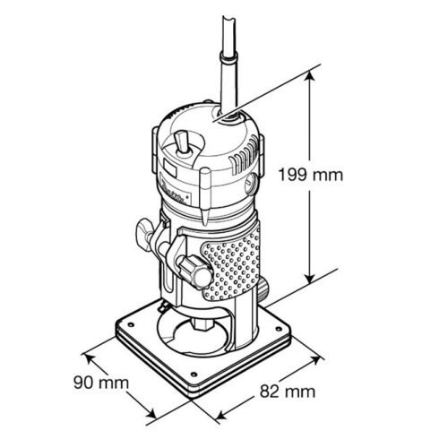 Фрезер ручний мережевий 3709 Makita