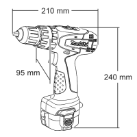 Акумуляторний дриль-шуруповерт із ударом Makita 8271 DWAE