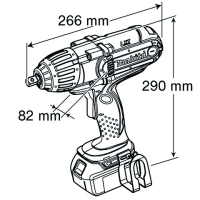 Аккумуляторный ударный гайковерт Makita BTW 450 RFE