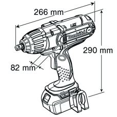 Акумуляторний ударний гайковерт Makita BTW 450 Z