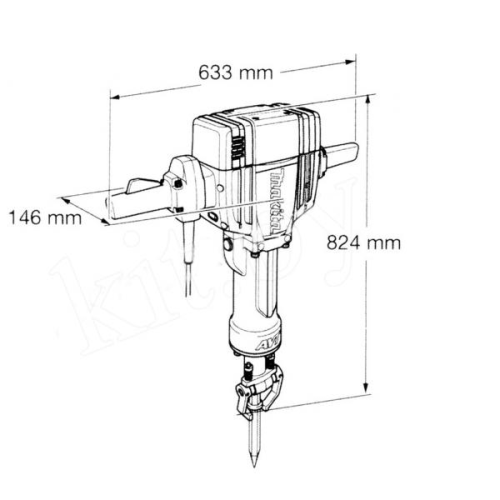 Молоток отбойный сетевой Makita HM1801