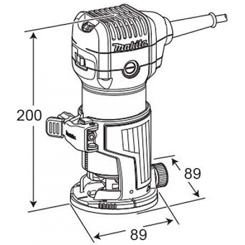 Фрезер сетевой ручной Makita RT0700CX2