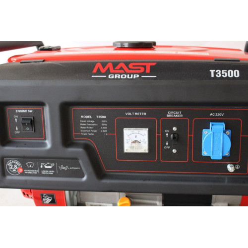 Бензиновый генератор 2.5 кВт Mast Group T3500