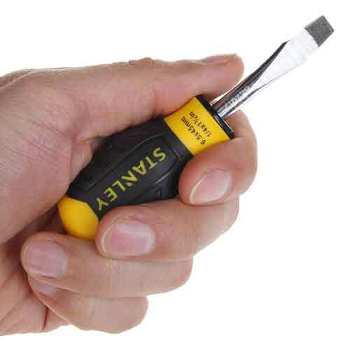 Викрутка Cushion Grip довжиною 45 мм з розширюється жалом під шліц SL 6,5 STANLEY 0-64-917