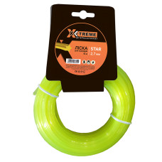 Леска для мотокосы X-TREME 2,7 мм х 15 м, желтая