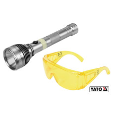 Ліхтар світлодіодний на акумуляторі ультрафіолетовий з окулярами Yato YT-08588