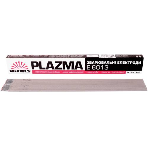 Електроди зварювальні Vitals Plazma E6013, d 3 мм, 1 кг 133891