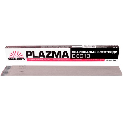 Електроди зварювальні Vitals Plazma E6013, d 3 мм, 1 кг 133891