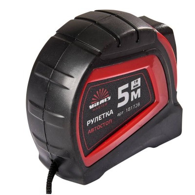 Рулетка 5 м х 19 мм автостоп Vitals Master