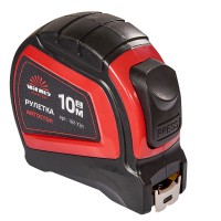 Рулетка 10 м х 25 мм автостоп Vitals Master