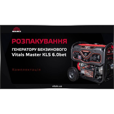 Генератор бензиновый 6 кВт Vitals 95865N